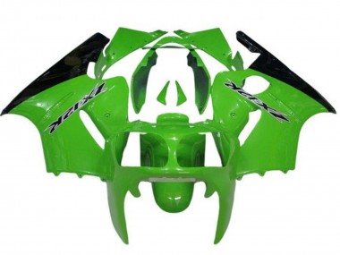 Cheap 2000-2001 Kawasaki ZX12R Motorcycle Fairings - Green Black