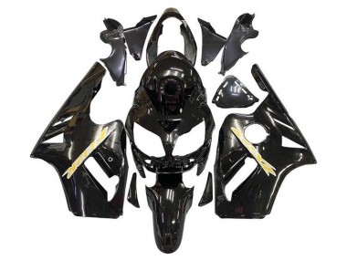 Cheap 2002-2006 Kawasaki ZX12R Motorcycle Fairing - Glossy Black Gold