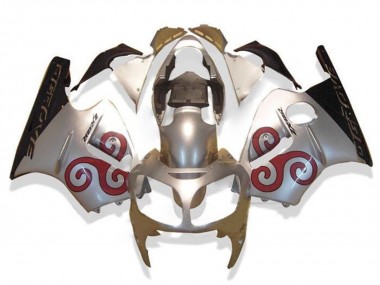 Cheap 2002-2006 Kawasaki ZX12R Motorcycle Fairings - Silver Red Black