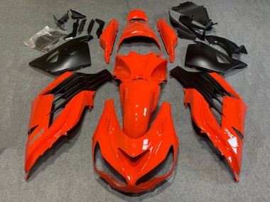 Cheap 2006-2011 Kawasaki ZX14R ZZR1400 Motorcycle Fairings - Red Matte Black