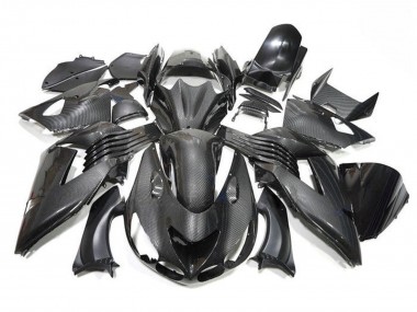 Cheap 2006-2011 Kawasaki ZX14R ZZR1400 Motorcycle Fairings - Faux Carbon Fiber