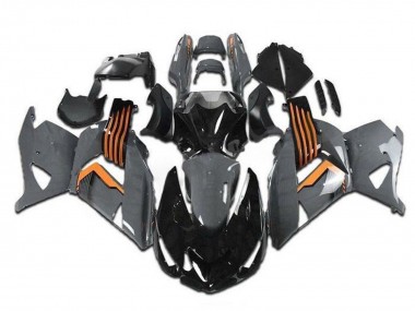 Cheap 2006-2011 Kawasaki ZX14R ZZR1400 Motorcycle Fairings - Grey Orange Black