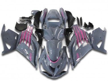 Cheap 2012-2024 Kawasaki ZX14R ZZR1400 Motorcycle Fairings - Nardo Grey Pink