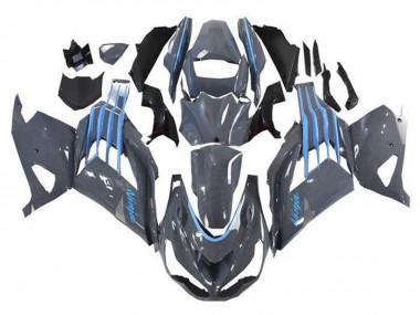 Cheap 2012-2024 Kawasaki ZX14R ZZR1400 Motorcycle Fairings - Nardo Grey Blue