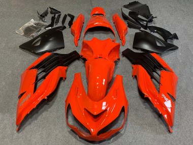 Cheap 2012-2024 Kawasaki ZX14R ZZR1400 Motorcycle Fairings - Red Matte Black