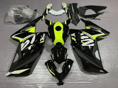 Cheap 2013-2024 Kawasaki EX300 Motorcycle Fairings - Glossy Black Neon Yellow White