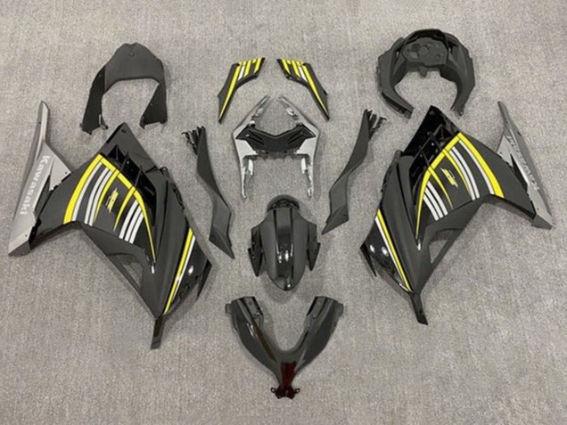 2013-2024 Kawasaki EX300 Motorcycle Fairings - Yellow Silver Glossy Black Matte Black