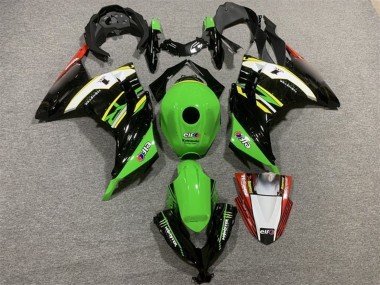 Cheap 2013-2024 Kawasaki EX300 Motorcycle Fairings - Green Black White Yellow Red