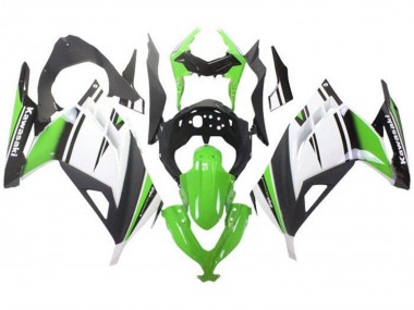 Cheap 2013-2024 Kawasaki EX300 Motorcycle Fairings - Green White Black Matte Black