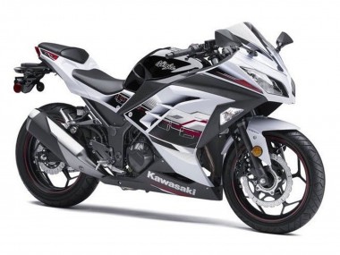 Cheap 2013-2024 Kawasaki EX300 Motorcycle Fairings - White Black Red Accents