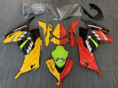 Cheap 2013-2024 Kawasaki EX300 Motorcycle Fairings - Yellow Red Green Shark