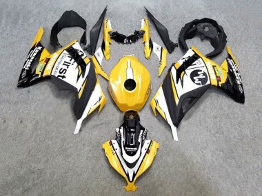 Cheap 2013-2024 Kawasaki EX300 Motorcycle Fairings - Yellow White Black
