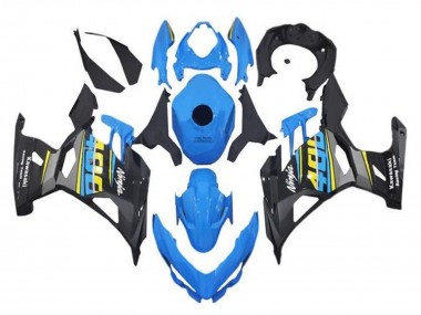 Cheap 2018-2024 Kawasaki Ninja 400 Motorcycle Fairings - Blue Black Yellow Grey
