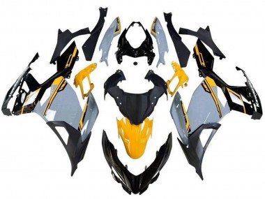 Cheap 2018-2024 Kawasaki Ninja 400 Motorcycle Fairings - Nardo Grey Orange Black