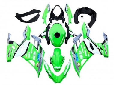 Cheap 2018-2024 Kawasaki Ninja 400 Motorcycle Fairings - Green Grey Black Blue Trick Star Bridgestone
