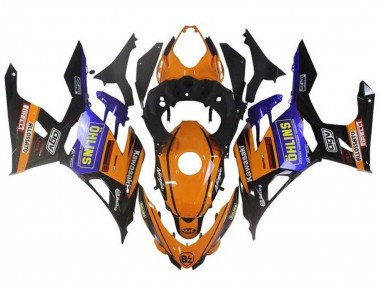 Cheap 2018-2024 Kawasaki Ninja 400 Motorcycle Fairings - Orange Black Blue Yellow OHLINS