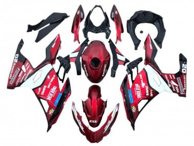 Cheap 2018-2024 Kawasaki Ninja 400 Motorcycle Fairings - Red Blue White Trick Star Bridgestone