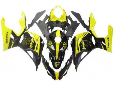 Cheap 2018-2024 Kawasaki Ninja 400 Motorcycle Fairings - Yellow Black Monster