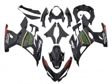 Cheap 2018-2024 Kawasaki Ninja 400 Motorcycle Fairings - Black Green Red Yellow Honeycomb