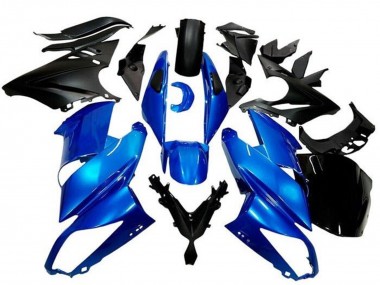 Cheap 2009-2011 Kawasaki Ninja 650 EX650 Motorcycle Fairings - Blue Matte Black