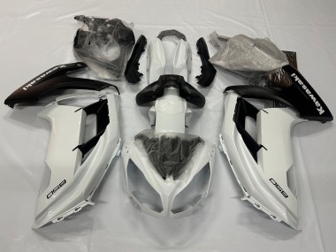 Cheap 2012-2016 Kawasaki Ninja 650 EX650 Motorcycle Fairings - Pearl White Matte Black
