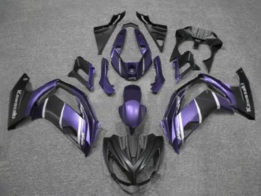 Cheap 2012-2016 Kawasaki Ninja 650 EX650 Motorcycle Fairings - Purple Silver Matte Black