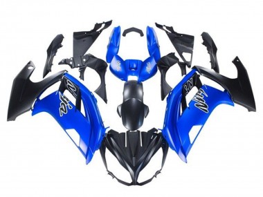 Cheap 2012-2016 Kawasaki Ninja 650 EX650 Motorcycle Fairings - Blue Matte Black