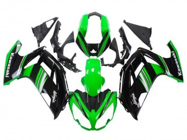 Cheap 2012-2016 Kawasaki Ninja 650 EX650 Motorcycle Fairings - Green Black White Grey Stripe
