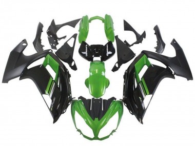 Cheap 2012-2014 Kawasaki Ninja ER6F Motorcycle Fairings - Green Black