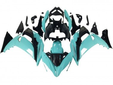 Cheap 2017-2019 Kawasaki Ninja 650 EX650 Motorcycle Fairings - Light Blue Black