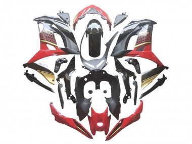 Cheap 2017-2019 Kawasaki Ninja 650 EX650 Motorcycle Fairings - Red Black Gold