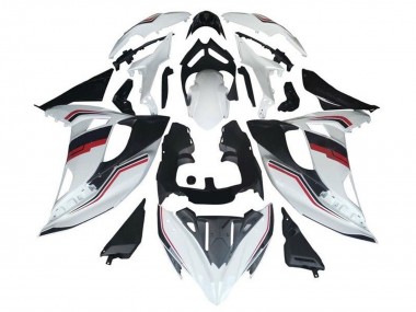 Cheap 2017-2019 Kawasaki Ninja 650 EX650 Motorcycle Fairings - White Red Black Stripe