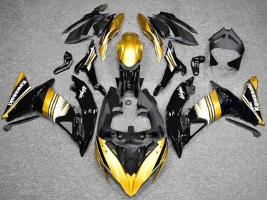 Cheap 2017-2019 Kawasaki Ninja 650 EX650 Motorcycle Fairings - Gold Black White