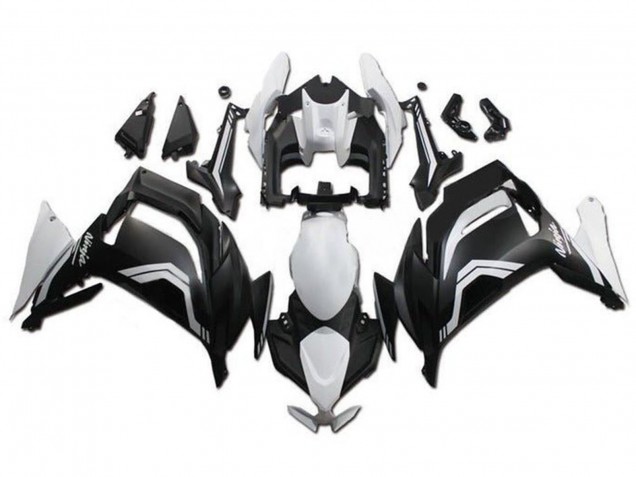 2020-2024 Kawasaki Ninja 650 EX650 Motorcycle Fairings - White Matte Black