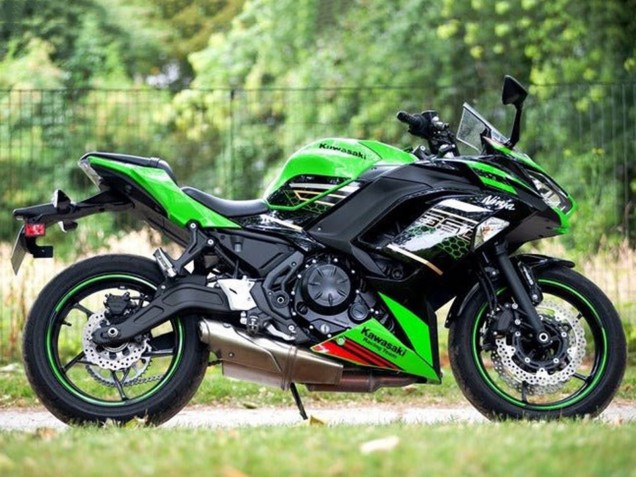 2020-2024 Kawasaki Ninja 650 EX650 Motorcycle Fairings - Green Black Red Honeycomb
