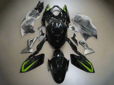 Cheap 2018-2024 Kawasaki Z400 Motorcycle Fairings - Glossy Black Green Silver