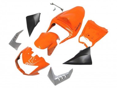 Cheap 2003-2006 Kawasaki Z1000 Motorcycle Fairings - Orange Matte Black