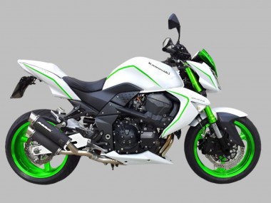 Cheap 2007-2009 Kawasaki Z1000 Motorcycle Fairings - White Green