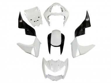 Cheap 2007-2009 Kawasaki Z1000 Motorcycle Fairings - White Black