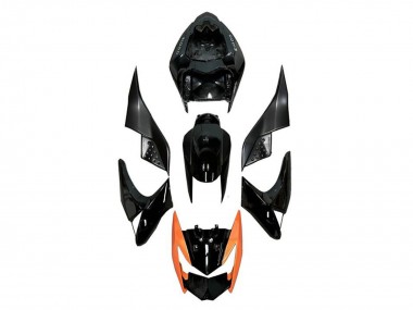 Cheap 2007-2009 Kawasaki Z1000 Motorcycle Fairings - Glossy Black Orange