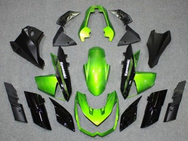Cheap 2010-2013 Kawasaki Z1000 Motorcycle Fairings - Green Black