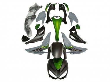 Cheap 2014-2019 Kawasaki Z1000 Motorcycle Fairings - Green Grey Matte Black