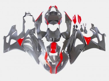 Cheap 2009-2014 BMW S1000RR Bike Fairings - Red Matte Black