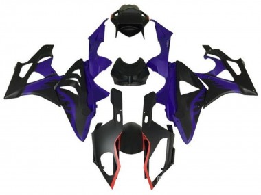 Cheap 2009-2014 BMW S1000RR Motorcycle Fairings - Purple Red Matte Black