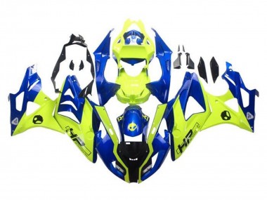 Cheap 2009-2014 BMW S1000RR Motorcycle Fairings - Blue Yellow HP