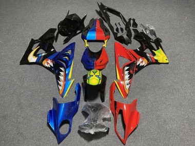 Cheap 2009-2014 BMW S1000RR Motorcycle Fairings - Blue Red Yellow Black Shark