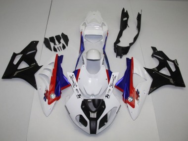 Cheap 2009-2014 BMW S1000RR Full Motorcycle Fairing Kits - White Red Blue Glossy Black