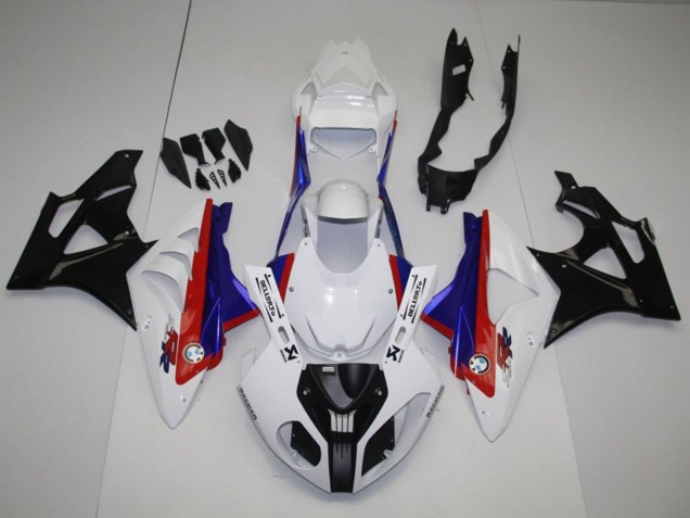 2009-2014 BMW S1000RR Full Motorcycle Fairing Kits - White Red Blue Glossy Black
