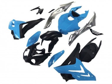 Cheap 2015-2016 BMW S1000RR Motorcycle Fairings - Silver Blue Matte Black