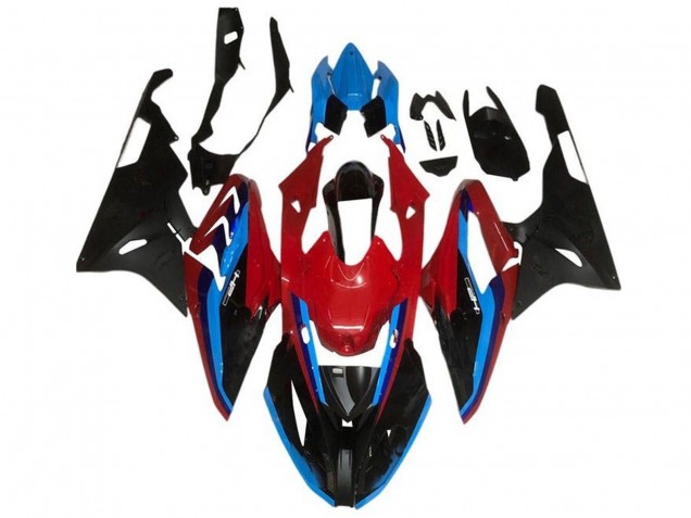 2015-2016 BMW S1000RR Motorcycle Fairings - Red Blue Black Stripe